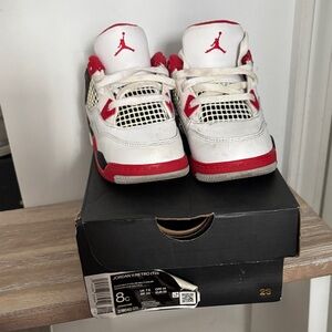 Jordan Kids Sneakers White Red